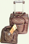Комплект SUMMIT 2/1 чемодан+сумка коричневые 1027-2Т